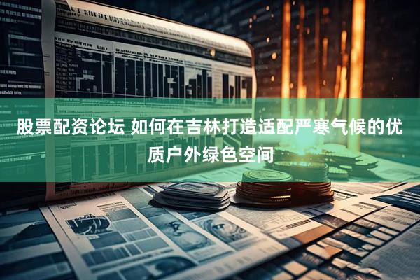 股票配资论坛 如何在吉林打造适配严寒气候的优质户外绿色空间